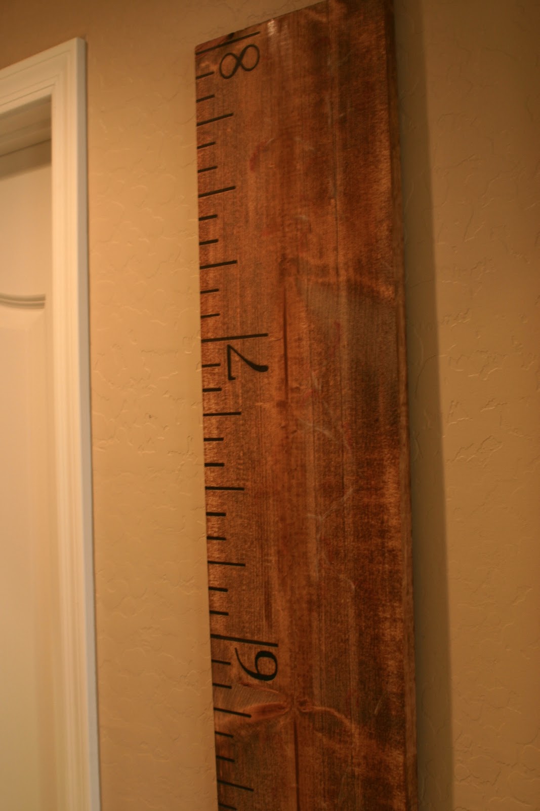 diy wood growth chart